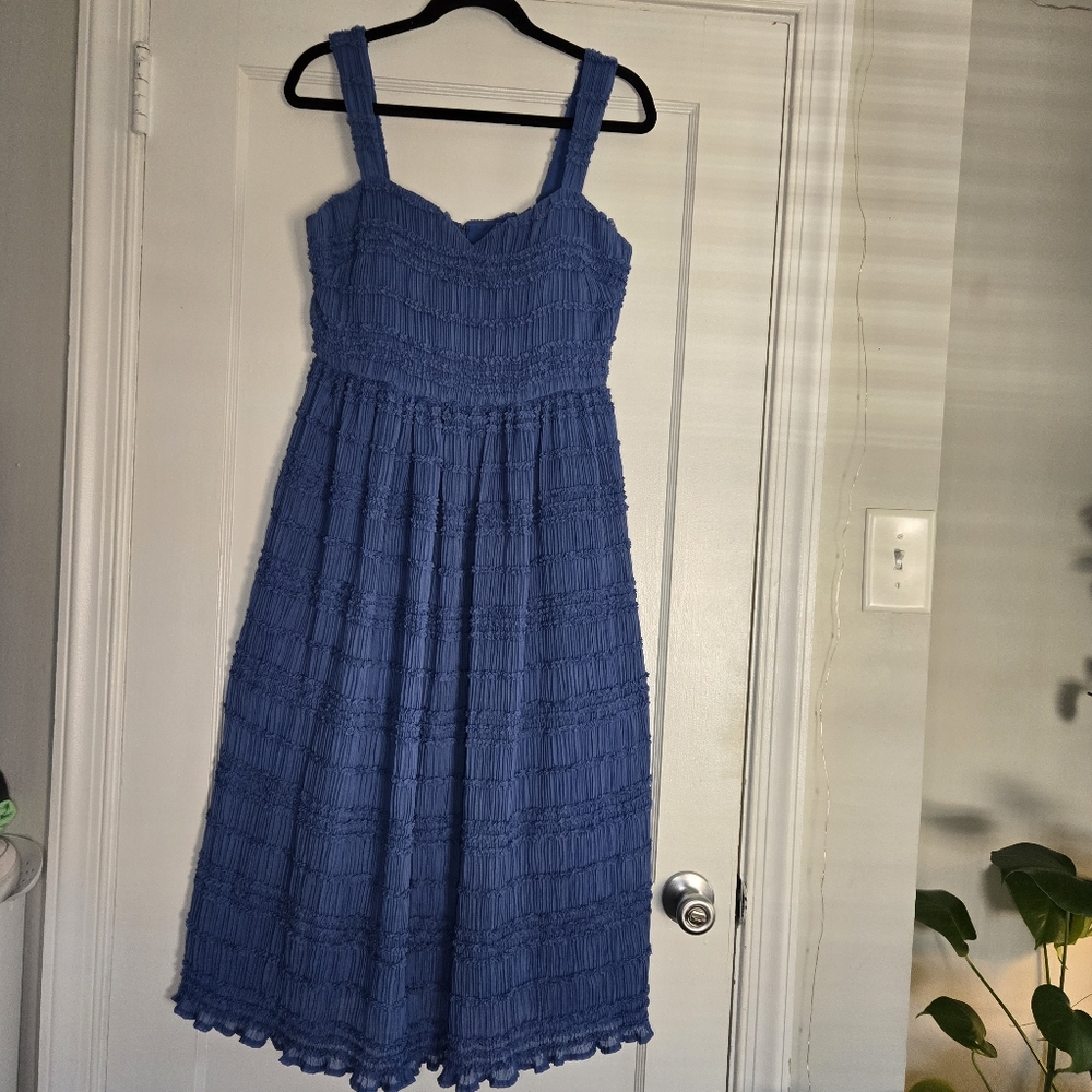 Kensie Blue Midi Wedding Guest Dress - Women's Size 6